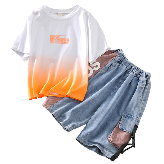 Conjunto de Verano para Niños - Camiseta Manga Corta Estilo Coreano - Image 10