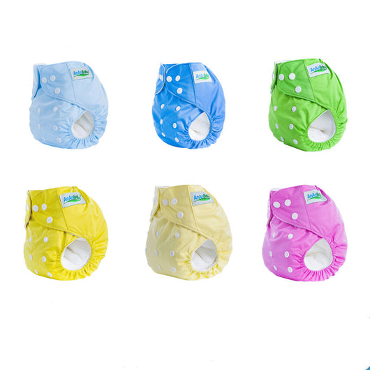 Pants Pañal Impermeable de Color Liso para Bebé