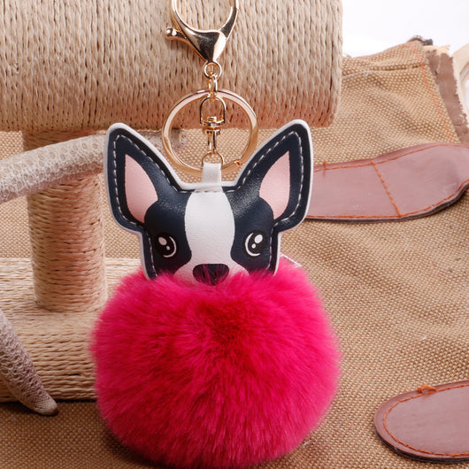 Llavero Pelota de Plumas PU para Mascotas - Accesorio Adorable - Image 14