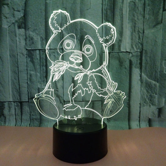 Luz Visual Pandas Bambú