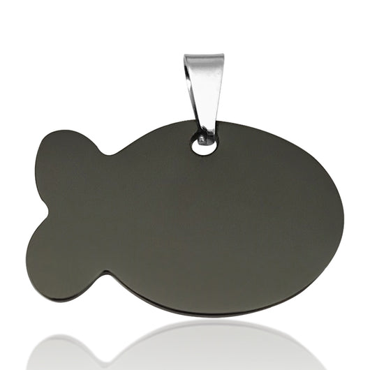 Placa de Identificación para Mascotas en Acero Inoxidable Titanio - Image 65