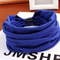Elastic Cotton Sports Headbands Azul