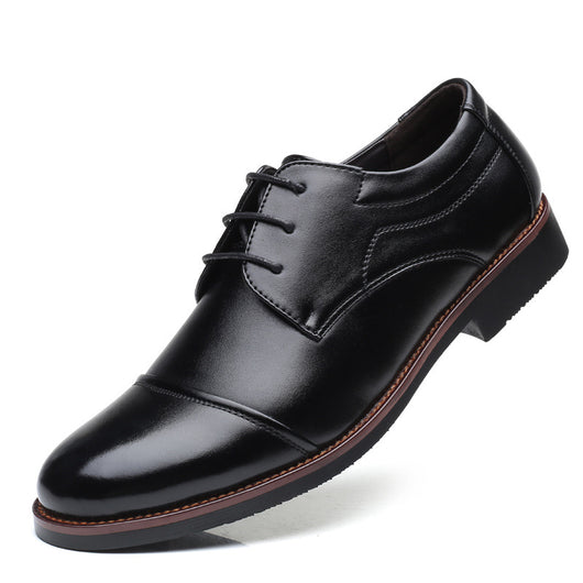 Zapatos de Cuero Talla Grande para Hombre - Estilo Business Casual con Cordones - Image 10