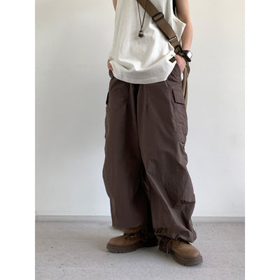 Pantalones de Trabajo Retro Estilo Japonés Sueltos y Anchos - Image 9