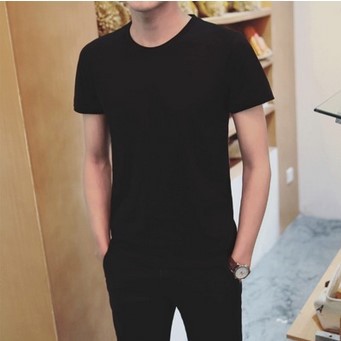 Camiseta Slim Cuello Redondo Manga Corta