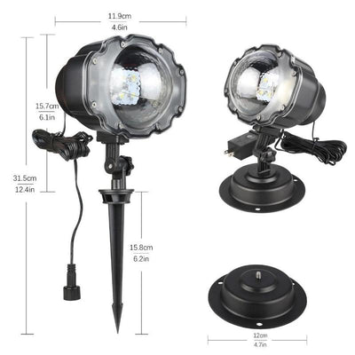 Proyector LED de Nieve Navideño con Luz Dinámica - Image 2
