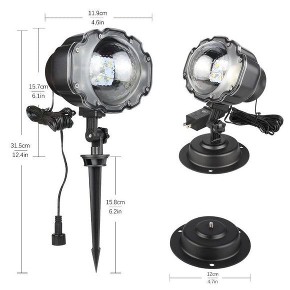 Proyector LED de Nieve Navideño con Luz Dinámica