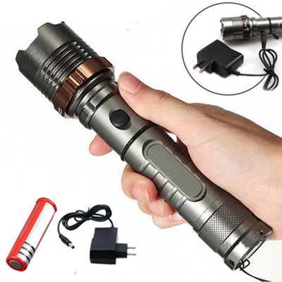 Linterna LED Táctica T6 de Aluminio con Enfoque Rotativo - Image 4
