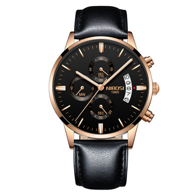 Reloj Cronógrafo Deportivo de Acero Inoxidable Dorado para Hombre - Image 14
