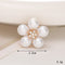 Jeans Button Hole Shoes Diy Accessories Bright Crystal Classic Estilo Ornament Accessories Upper Pearl Flower C505 Transparente
