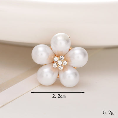Adornos de Cristal Brillante para Zapatos - Accesorios DIY Estilo Clásico con Flor de Perla - Image 55