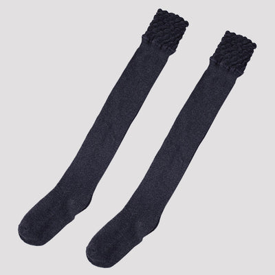 Medias Gruesas por la Rodilla con Encaje para Otoño e Invierno - Image 7