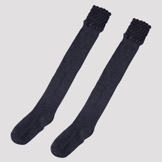 Medias Gruesas por la Rodilla con Encaje para Otoño e Invierno - Image 7