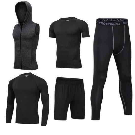 Conjunto Deportivo 5 Piezas de Secado Rápido para Gym y Actividades al Aire Libre - Image 14
