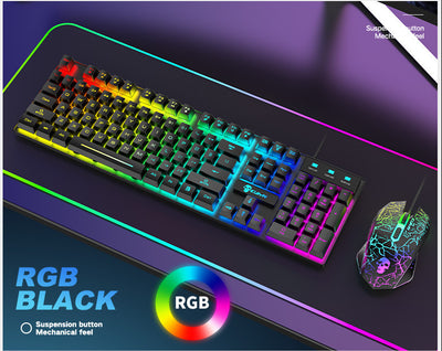 Kit Teclado y Ratón RGB Luminoso Kuiying T6 - Image 4