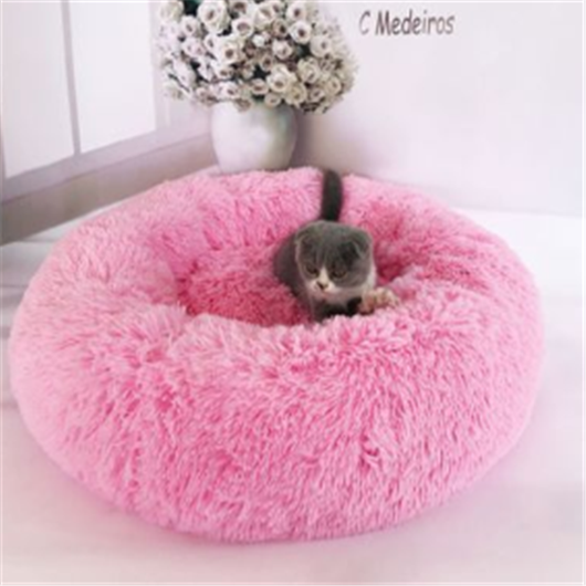 Cama Térmica Redonda de Felpa para Gatos - Invierno y Otoño - Image 5