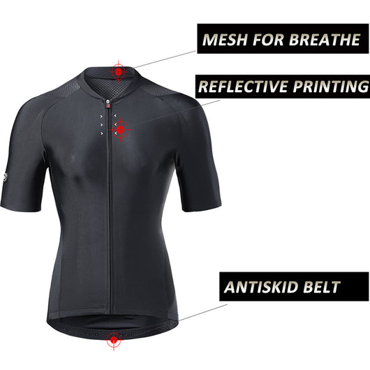 Jersey de Ciclismo para Mujer Multiseasón Negro - Image 10