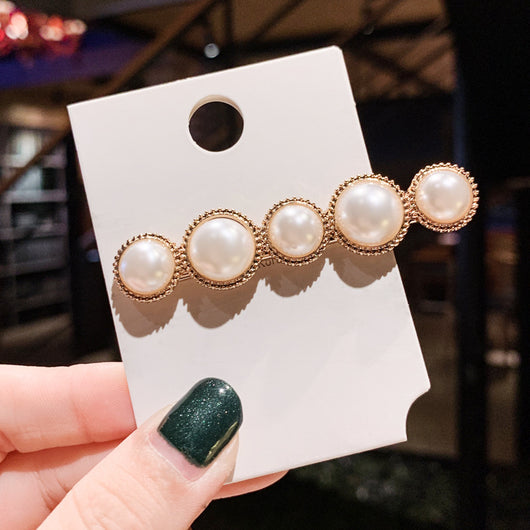 Pinza para el Cabello con Perlas Estilo Retro - Image 8