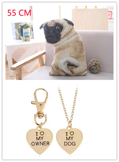 Almohada Peluche Bulldog 3D Realista - Muñeco Pug Acostado para Sofá y Descanso - Image 7