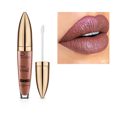 Brillo Labial Diamante Pudaiier Efecto Perlado Mate - Image 16