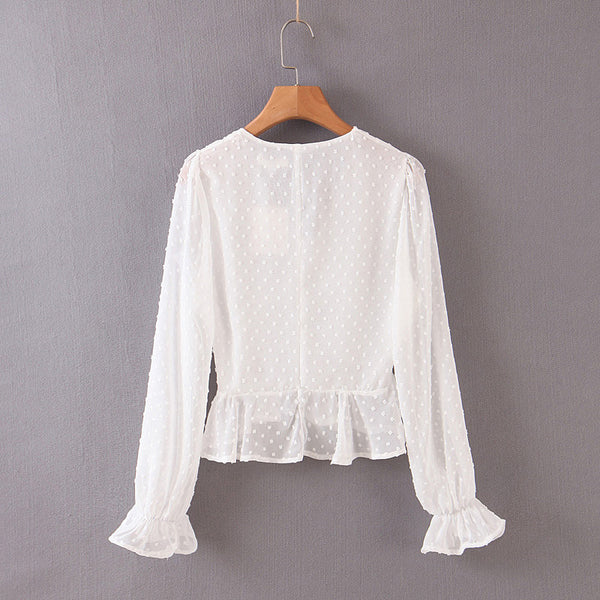 Blusa con Mangas Acampanadas