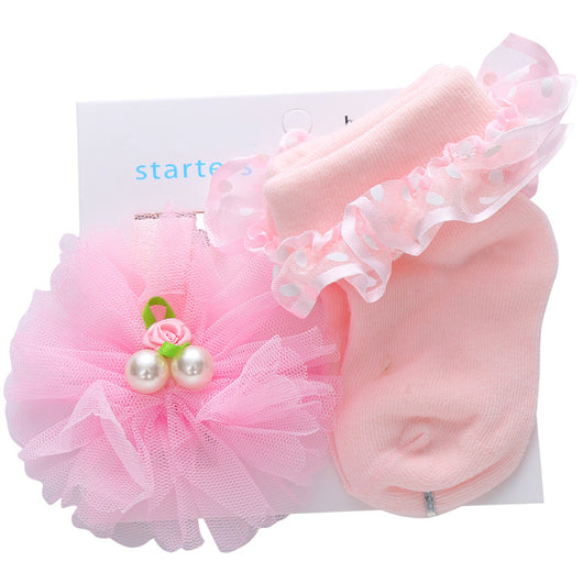 Conjunto de Calcetines y Diadema de Encaje Princesa para Bebé - Image 20