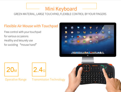 Mini Teclado Inalámbrico Bygoad con Touchpad Integrado - Image 13