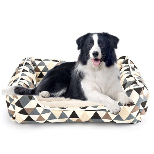 Cojín Estampado de Algodón para Casa de Perro - Image 2
