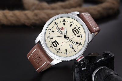 Reloj de Cuarzo para Hombre Resistente al Agua con Calendario - Image 4