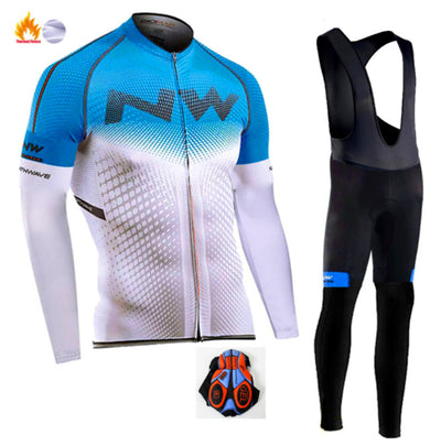 Conjunto de Jersey Ciclismo Manga Larga