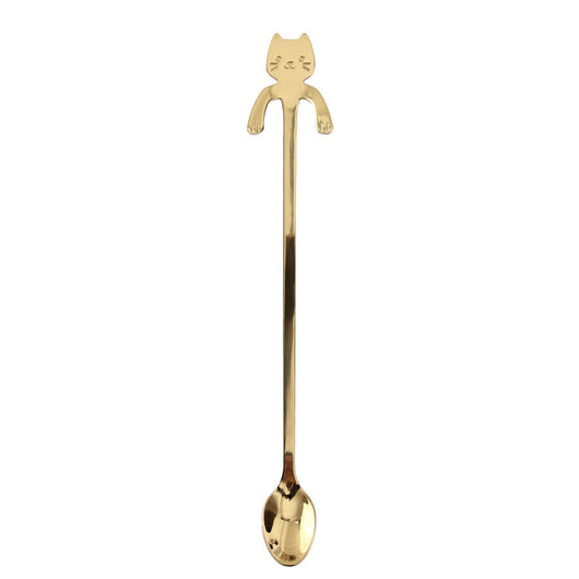Cucharilla de Café con Mango de Gato Divertido en Acero Inoxidable 304 - Image 10