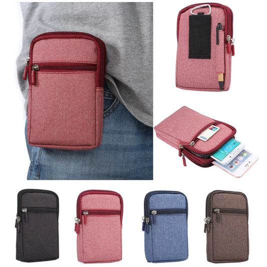 Bolsa Cinturón Mini Denim para Celular con Protección
