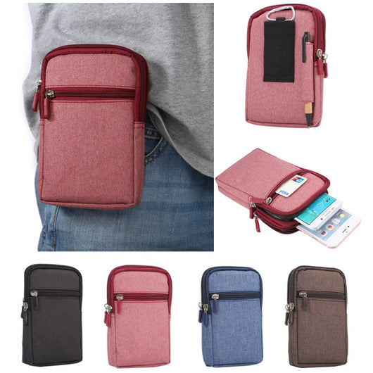 Bolsa Cinturón Mini Denim para Celular con Protección