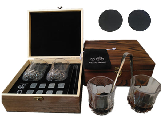 Set de Whisky Premium con Piedras de Hielo y Caja de Madera - Image 11
