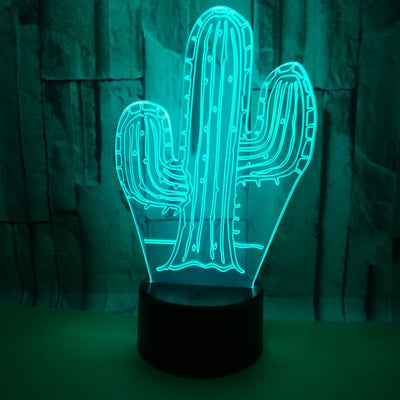 Lámpara Nocturna 3D Cactus - Image 5