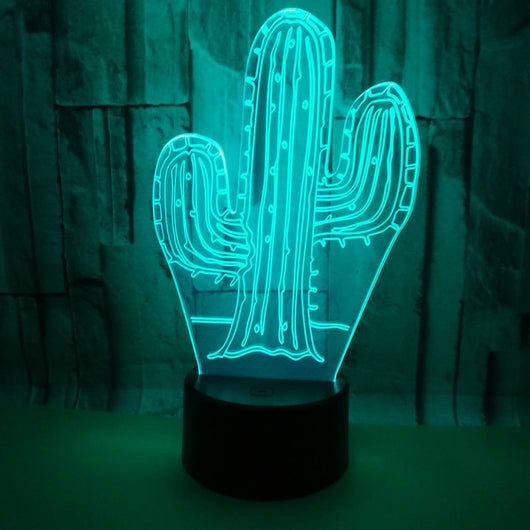 Lámpara Nocturna 3D Cactus - Image 5