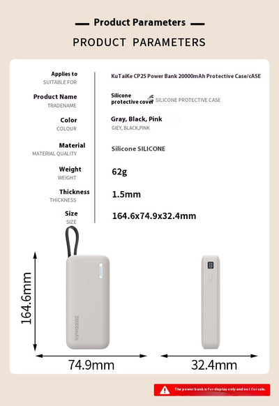 Funda Protectora de Silicona para Powerbanks de 20000mAh - Image 13