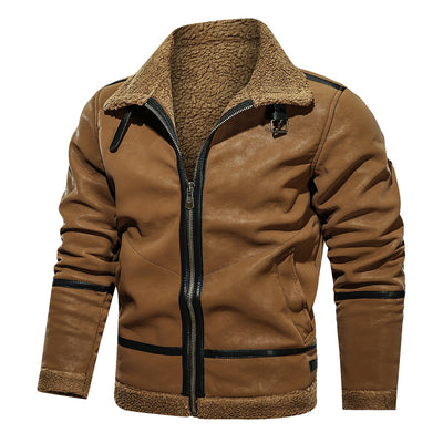 Chaqueta de Cuero Premium Estilo Europeo con Forro de Terciopelo - Image 13