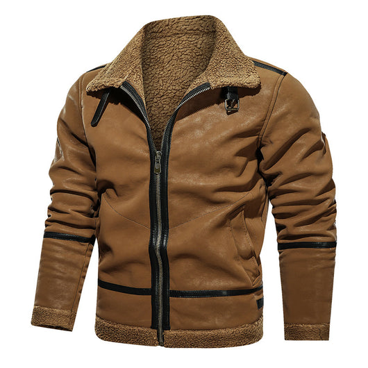 Chaqueta de Cuero Premium Estilo Europeo con Forro de Terciopelo - Image 13
