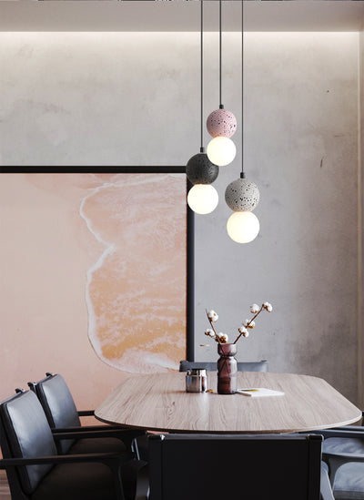 Lámpara Colgante Nórdica Decorativa de Terrazzo para Restaurantes y Cafés - Image 16