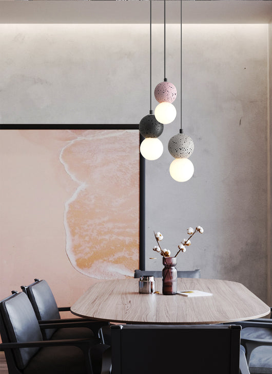 Lámpara Colgante Nórdica Decorativa de Terrazzo para Restaurantes y Cafés - Image 16