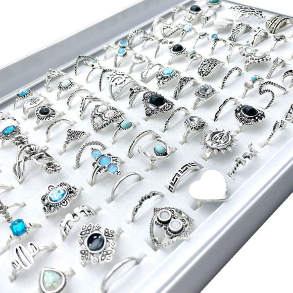 Conjunto de Anillos de Aleación de Plata