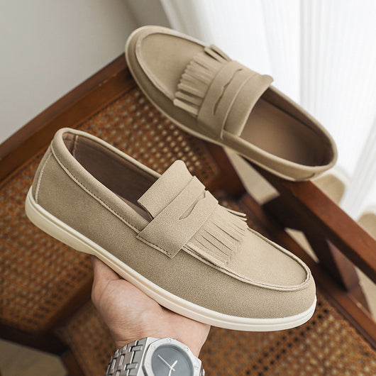 Mocasines de Cuero Mate para Hombre - Calzado Slip-on Elegante - Image 9