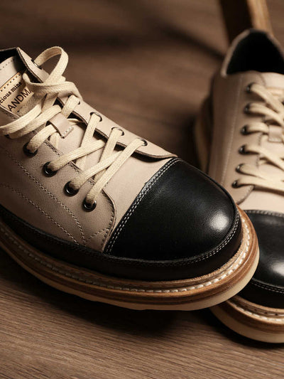 Zapatos Casuales de Cuero Genuino con Plataforma - Estilo Vintage Artesanal - Image 7