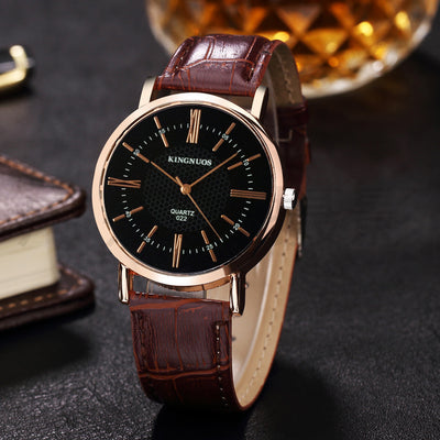 Reloj Pulsera Pareja Oro Rosa con Números Romanos - Diseño Elegante Unisex