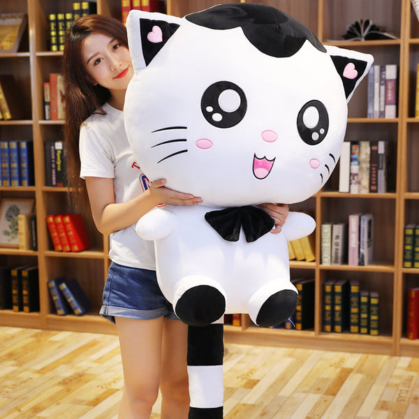 Gato Peluche Adorable - Almohada Suave para Dormir