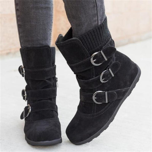 Botas de Algodón Grueso Talla Grande para Mujer - Image 15