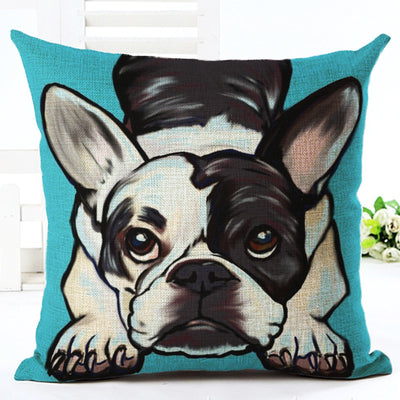 Funda de almohada estampada de algodón y lino - Image 10