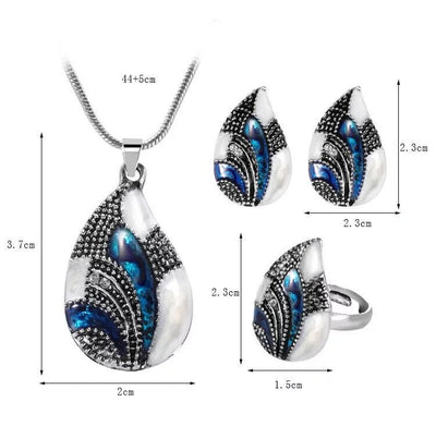 Conjunto de Joyas Gota de Agua - Image 8