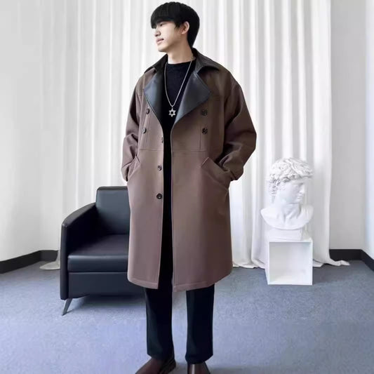 Abrigo de Lana para Hombre Estilo Coreano